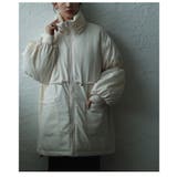 シルエットを変えて楽しめるスタンドネック中綿ウエストドロストコート レディース | Sawa a la mode | 詳細画像22 