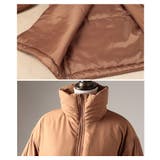 シルエットを変えて楽しめるスタンドネック中綿ウエストドロストコート レディース | Sawa a la mode | 詳細画像23 