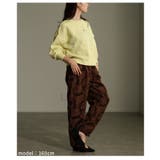 スタイリングに華を添えるリーフジャガードテーパードパンツ レディース ファッショ… | Sawa a la mode | 詳細画像19 