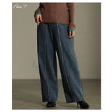 ヒトクセ添えるセンターラインストレートデニムパンツ レディース ファッション | Sawa a la mode | 詳細画像2 