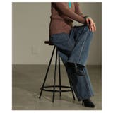 ヒトクセ添えるセンターラインストレートデニムパンツ レディース ファッション | Sawa a la mode | 詳細画像9 