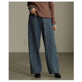 ヒトクセ添えるセンターラインストレートデニムパンツ レディース ファッション | Sawa a la mode | 詳細画像12 