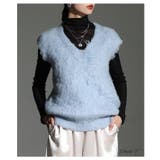 ふわっと華やぐフェザーニットベスト レディース トップス | Sawa a la mode | 詳細画像2