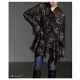 スタイリッシュな甘さ漂うリーフ柄ティアードシアーブラウス レディース ファッション | Sawa a la mode | 詳細画像2 