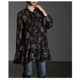 スタイリッシュな甘さ漂うリーフ柄ティアードシアーブラウス レディース ファッション | Sawa a la mode | 詳細画像19 