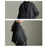 バランス美人を纏うノーカラーショートジャケット レディース ファッション | Sawa a la mode | 詳細画像5