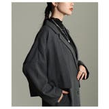 バランス美人を纏うノーカラーショートジャケット レディース ファッション | Sawa a la mode | 詳細画像7