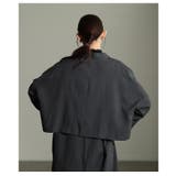 バランス美人を纏うノーカラーショートジャケット レディース ファッション | Sawa a la mode | 詳細画像8