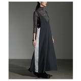 着るだけでスタイルアップするサイドラインサロペットスカート レディース | Sawa a la mode | 詳細画像4