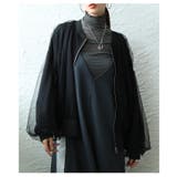 トレンドを羽織るチュールレイヤードライトブルゾン レディース ファッション | Sawa a la mode | 詳細画像18