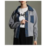 大人の遊び心漂うデニム×リブニット異素材シャツ レディース ファッション | Sawa a la mode | 詳細画像18 