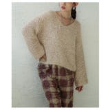 表情を豊かにするリボンヤーンローゲージリブニット レディース ファッション | Sawa a la mode | 詳細画像4 