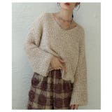 表情を豊かにするリボンヤーンローゲージリブニット レディース ファッション | Sawa a la mode | 詳細画像12 