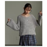 表情を豊かにするリボンヤーンローゲージリブニット レディース ファッション | Sawa a la mode | 詳細画像14 