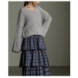 表情を豊かにするリボンヤーンローゲージリブニット レディース ファッション | Sawa a la mode | 詳細画像22 