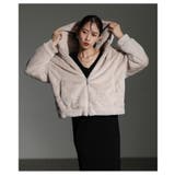 触れていたくなるフェイクファージップアップパーカー レディース ファッション | Sawa a la mode | 詳細画像7 