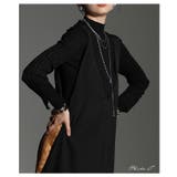 大人の綺麗めに馴染むレイヤード風スリーブラメリブニット レディース ファッション | Sawa a la mode | 詳細画像2 