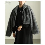 リッチな存在感を与えるフェイクファーショート丈ジャケット レディース ファッション | Sawa a la mode | 詳細画像2 