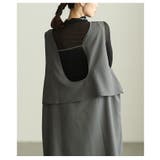 後ろ姿まで美しいマニッシュジャンパースカート レディース ワンピース | Sawa a la mode | 詳細画像8