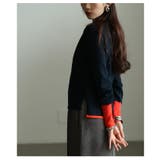 「差し色マジック」アクセントカラーニットトップス レディース ファッション | Sawa a la mode | 詳細画像9 