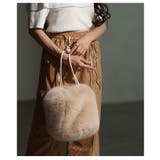 コロンと愛らしいフェイクファー巾着ハンドバッグ レディース ファッション | Sawa a la mode | 詳細画像8 