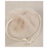 コロンと愛らしいフェイクファー巾着ハンドバッグ レディース ファッション | Sawa a la mode | 詳細画像12 