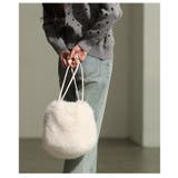 コロンと愛らしいフェイクファー巾着ハンドバッグ レディース ファッション | Sawa a la mode | 詳細画像19 