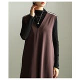 ラインで魅せるショルダーラインVネックワンピース レディース ワンピース | Sawa a la mode | 詳細画像4