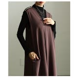 ラインで魅せるショルダーラインVネックワンピース レディース ワンピース | Sawa a la mode | 詳細画像8