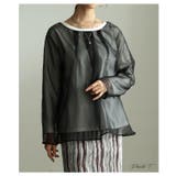 一枚で完成するオーガンジーレイヤードプルオーバー レディース トップス | Sawa a la mode | 詳細画像2