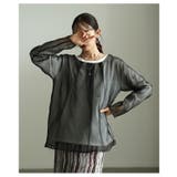 一枚で完成するオーガンジーレイヤードプルオーバー レディース トップス | Sawa a la mode | 詳細画像4