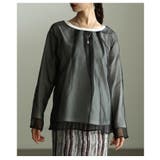 一枚で完成するオーガンジーレイヤードプルオーバー レディース トップス | Sawa a la mode | 詳細画像8
