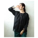 一枚で完成するオーガンジーレイヤードプルオーバー レディース トップス | Sawa a la mode | 詳細画像15