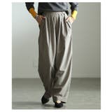 ゆるっと上品こなれ感ツイルタックボリュームパンツ レディース ボトムス | Sawa a la mode | 詳細画像4