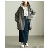 風合い感じるシャギースタンドカラーミドルコート レディース ファッション | Sawa a la mode | 詳細画像15 