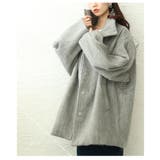 風合い感じるシャギースタンドカラーミドルコート レディース ファッション | Sawa a la mode | 詳細画像16 