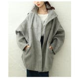 風合い感じるシャギースタンドカラーミドルコート レディース ファッション | Sawa a la mode | 詳細画像19 