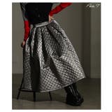 視線を独り占めするメタリックキルティングフレアスカート レディース ファッション | Sawa a la mode | 詳細画像2