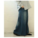 スカート見えするコットンデニムワイドバギーパンツ レディース ファッション | Sawa a la mode | 詳細画像8 