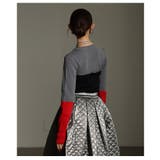 コーデにアクセントを加えるビスチェ風配色ニットトップス レディース ファッション | Sawa a la mode | 詳細画像8