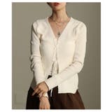 女性らしさを引き立てるレースアップニットトップス レディース ファッション | Sawa a la mode | 詳細画像9 