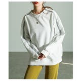 エッジを加えたジップスリーブスウェットプルオーバー レディース ファッション | Sawa a la mode | 詳細画像15 