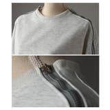 エッジを加えたジップスリーブスウェットプルオーバー レディース ファッション | Sawa a la mode | 詳細画像23 