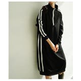 スポーティーMIXなサイドラインハーフジップワンピース レディース ファッション | Sawa a la mode | 詳細画像15 