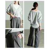 コーデの悩みを解消！レイヤード風トップス×セミワイドパンツ レディース | Sawa a la mode | 詳細画像17 