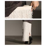 表情豊かに煌めくラメ入りフリンジストレートスカート レディース ファッション | Sawa a la mode | 詳細画像5 