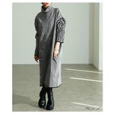 トラッドモードを纏う千鳥格子柄ハイネックニットワンピース レディース ファッション | Sawa a la mode | 詳細画像2 