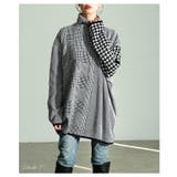 千鳥格子柄ニットトップス レディース トップス | Sawa a la mode | 詳細画像2 