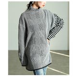 千鳥格子柄ニットトップス レディース トップス | Sawa a la mode | 詳細画像8 