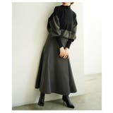 コーデが即決まる配色ハイネックニット×フレアスカートセットアップ レディース | Sawa a la mode | 詳細画像12 